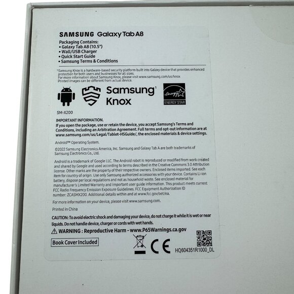 Samsung Galaxy Tab A8 10.5 Inch Android Tablet New Condition in the Box - Picture 10 of 10